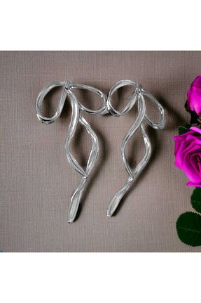 گوشواره جواهر طوسی پوشش لاکی feyza collection - کد 897535525