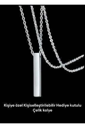گردنبند استیل ( فولاد ) زنانه استیل ضد زنگ MK butik - کد 892905512