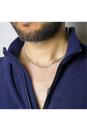 گردنبند نقره طوسی زنانه 925 عیار Münteha silver - کد 897551298