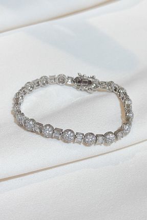 دستبند جواهر قهوه ای زنانه زیرکن Chic Latife - کد 878564461
