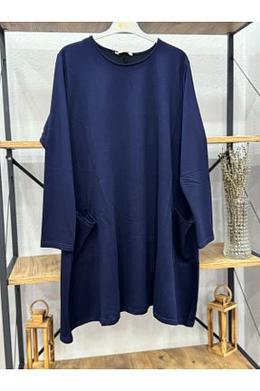 تونیک سرمه ای زنانه اورسایز ÖZNE BUTİK - کد 897574983
