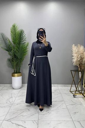 لباس سایز بزرگ طوسی زنانه پلی استر Mercan - کد 898104217