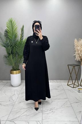 لباس حجاب مشکی زنانه سایز بزرگ Mercan - کد 898211540