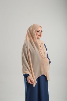 شال قهوه ای زنانه شیفون HÜRREM BONE - کد 897617285