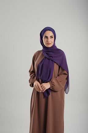 شال بنفش زنانه شیفون HÜRREM BONE - کد 897617248