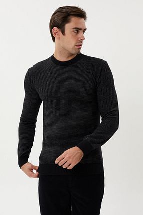 پلیور مشکی مردانه طرح دار Twister Jeans - کد 897638795
