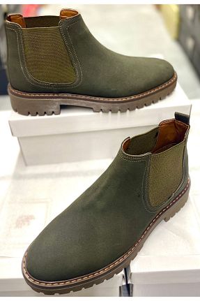 بوت / نیم بوت خاکی مردانه جیر MODA - کد 897521656