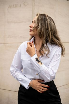 لباس سفید زنانه بافتنی elio - کد 898060853