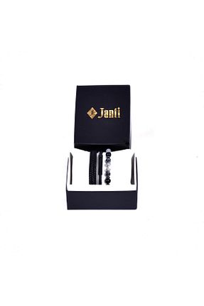 دستبند جواهر مشکی مردانه سنگ طبیعی Janti - کد 32994367