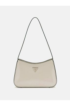 کیف دوشی بژ زنانه چرم مصنوعی Guess - کد 898094512