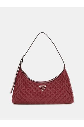 کیف دوشی زرشکی زنانه Guess - کد 898095135