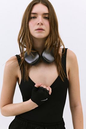 بادی مشکی زنانه یقه مربعی No Matter What - کد 891529159