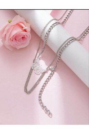 اکسسوری بدن طوسی زنانه فلزی MODAMAYS - کد 897657991