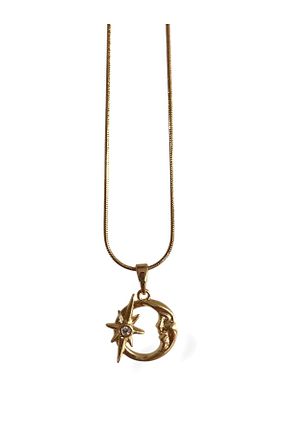 گردنبند استیل ( فولاد ) طلائی استیل (فولاد) Modadiro - کد 897678928