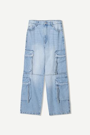 شلوار جین آبی مردانه رگولار Bershka - کد 897678837