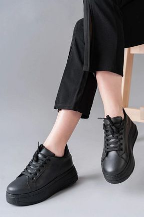کفش پیاده روی مشکی زنانه چرم مصنوعی Ernixs Moda - کد 674560456