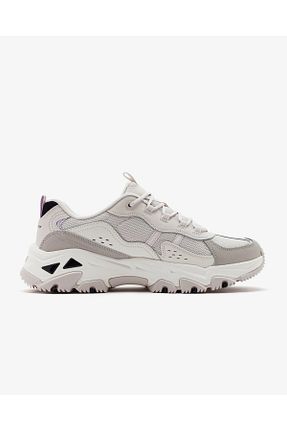 کفش اسنیکر بژ زنانه بند دار Skechers - کد 897674440