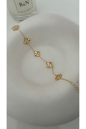 دستبند استیل (فولاد) طلائی زنانه استیل (فولاد) Vi store - کد 897665586