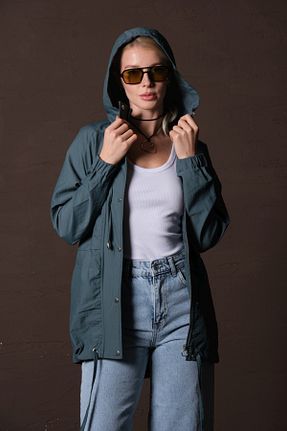 کاپشن آبی زنانه رگولار Maule - کد 897731321