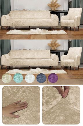 کاور مبل نباتی مخمل riselerhome - کد 897488742