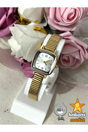 ساعت مچی زرد زنانه 20-25 میلی متر Hediyeci Market - کد 897754898