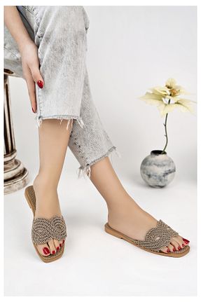 دمپائی قهوه ای زنانه پارچه ای Modafırsat - کد 897722734