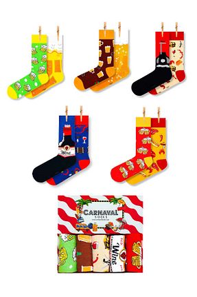 جوراب رنگی زنانه پنبه ای CARNAVAL SOCKS - کد 752099612