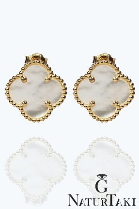 گوشواره نقره رنگی مردانه 925 عیار Naturtakı - کد 898920583