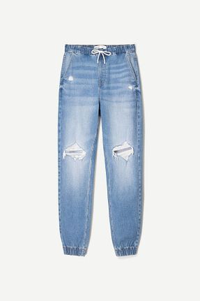 شلوار جین آبی مردانه رگولار Bershka - کد 897413925