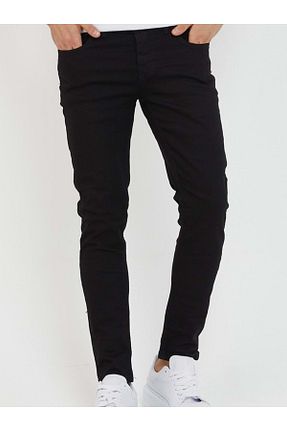 شلوار جین مشکی مردانه پاچه ساده HACKER DENIM - کد 803556634