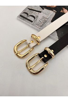 کمربند مشکی زنانه چرم مصنوعی MODAM HİFA - کد 897747394