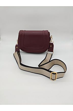 کیف دوشی زرشکی زنانه چرم مصنوعی shop - کد 897816336