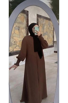 کلاه و ابایا قهوه ای زنانه پلی استر ME & HA GİYİM - کد 897750575