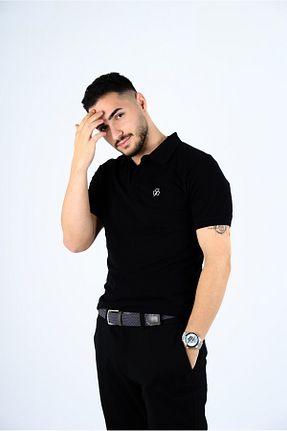 پولوشرت مشکی زنانه پنبه ای Evalin-go Sling Babyroom - کد 896836259