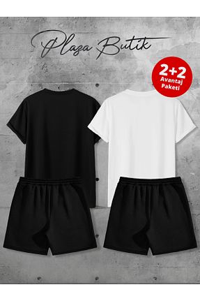 ست بالاتنه و پائین تنه مشکی زنانه بافتنی Plaza Butik - کد 897786264