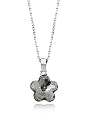 گردنبند استیل ( فولاد ) زنانه نقره Swarovski - کد 897812471
