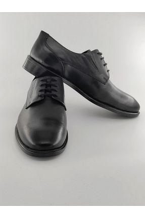 کفش کژوال مشکی مردانه چرم خالص Bİ AYAKKABI - کد 897804379