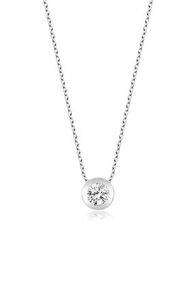 گردنبند استیل ( فولاد ) زنانه نقره Swarovski - کد 897811055