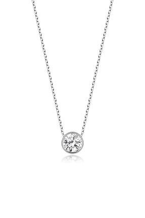 گردنبند استیل ( فولاد ) زنانه نقره Swarovski - کد 897762534