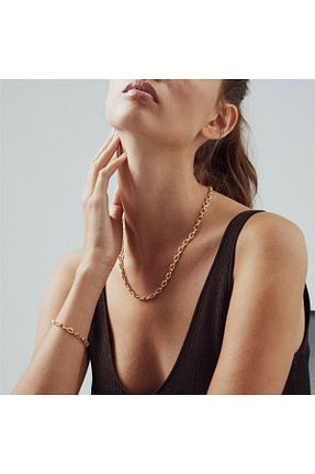 گردنبند طلا طلائی زنانه 14 عیار Dores Gold - کد 898697909