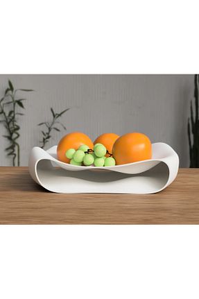 کاسه و بشقاب دکوراتیو سفید Home - کد 897776786