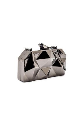 کیف مجلسی طوسی زنانه فلزی abiyeora - کد 897804299