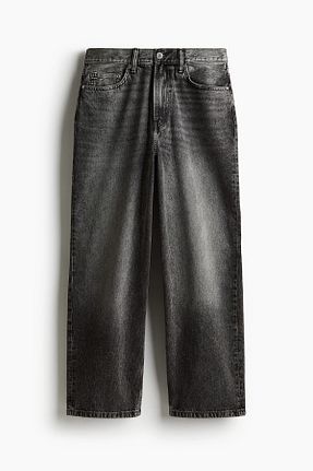 شلوار جین طوسی مردانه پاچه پهن H&M - کد 898994825