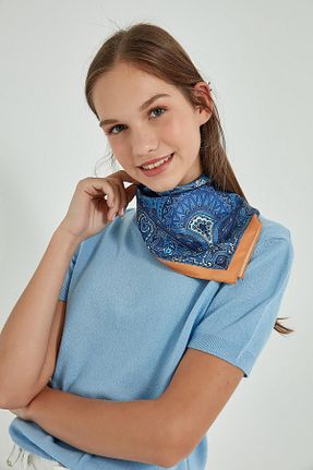 دستمال گردن آبی زنانه پلی استر Axesoire - کد 49627955