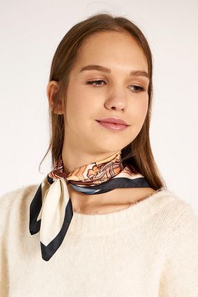 دستمال گردن قهوه ای زنانه پلی استر Axesoire - کد 57136806
