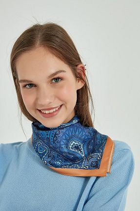 دستمال گردن آبی زنانه پلی استر Axesoire - کد 49627955