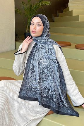 شال مشکی زنانه پنبه ای lamelif.com - کد 897832524