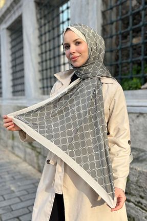 شال طوسی زنانه پنبه ای EVERMORE - کد 898652638