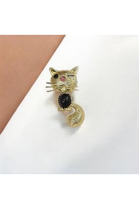 سنجاق سینه طلائی زنانه BİJUTERİX - کد 897842199