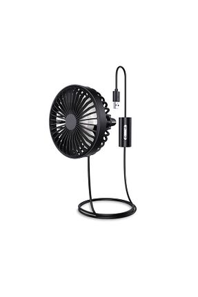 پنکه داخل خودرو مشکی Techmaster - کد 733539991